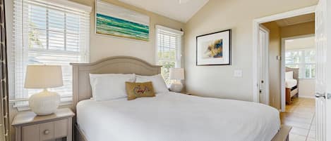 2 habitaciones, tabla de planchar con plancha y ropa de cama