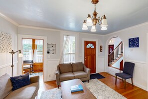 TV, DVD player, books