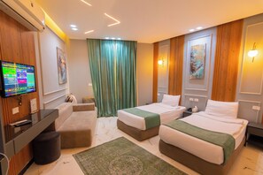 Free minibar items, blackout drapes, soundproofing, free WiFi