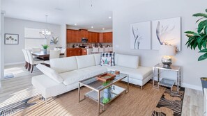 TV, DVD player, table football