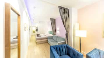 1 bedroom, travel crib, WiFi, bed sheets