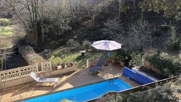 Piscine extérieure, piscine chauffée
