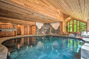 A heated pool - Luxe Plymouth Chalet w/ Indoor Pool & 3 Decks! (Plymouth)