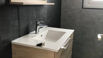 Shower, toilet paper