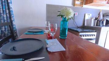 Leilighet – deluxe | Eget kjøkken | Kjøleskap, mikrobølgeovn, kokeplater og vannkoker