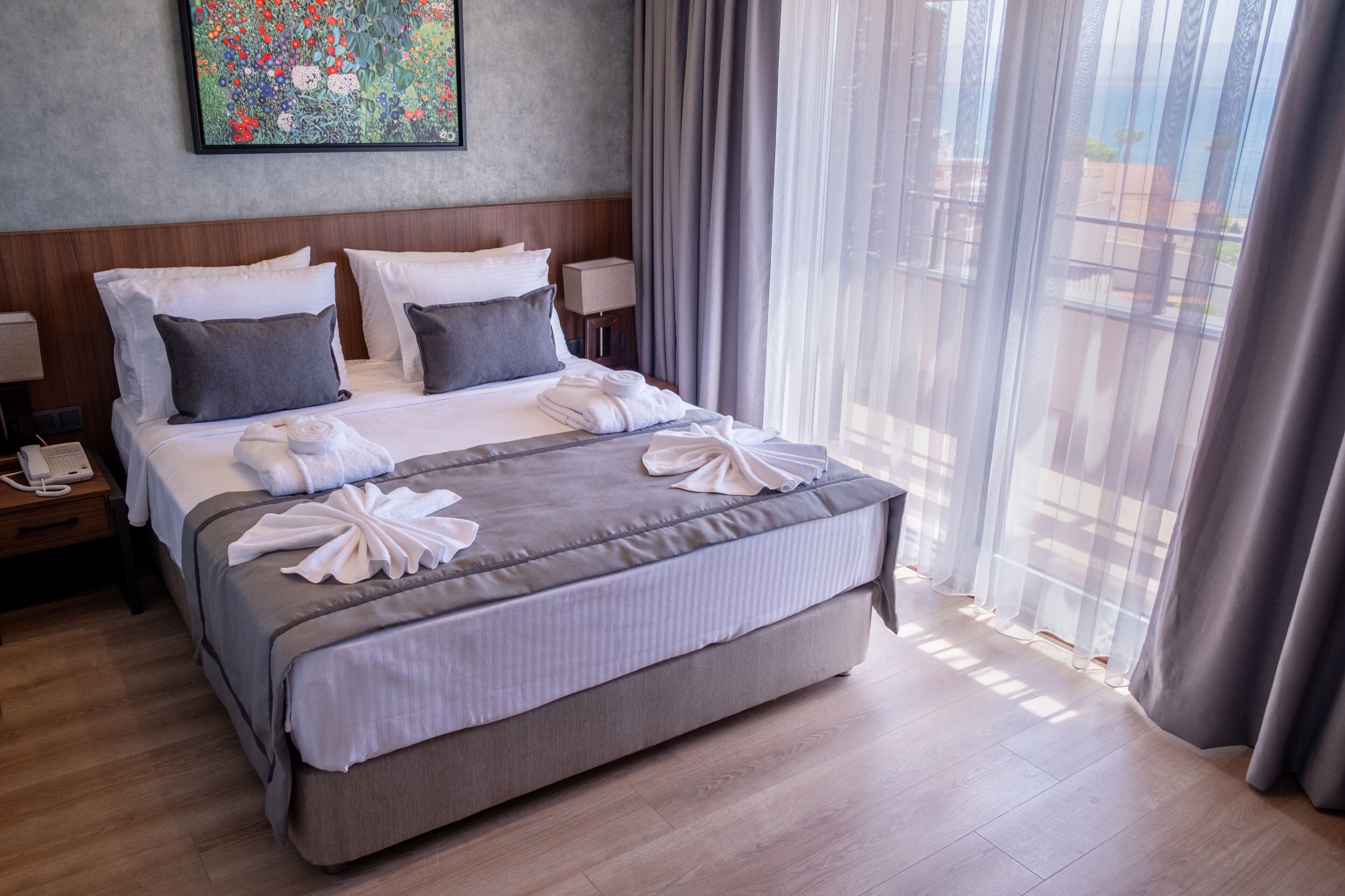 Ropa de cama de alta calidad y caja fuerte