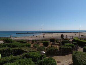 En la playa 