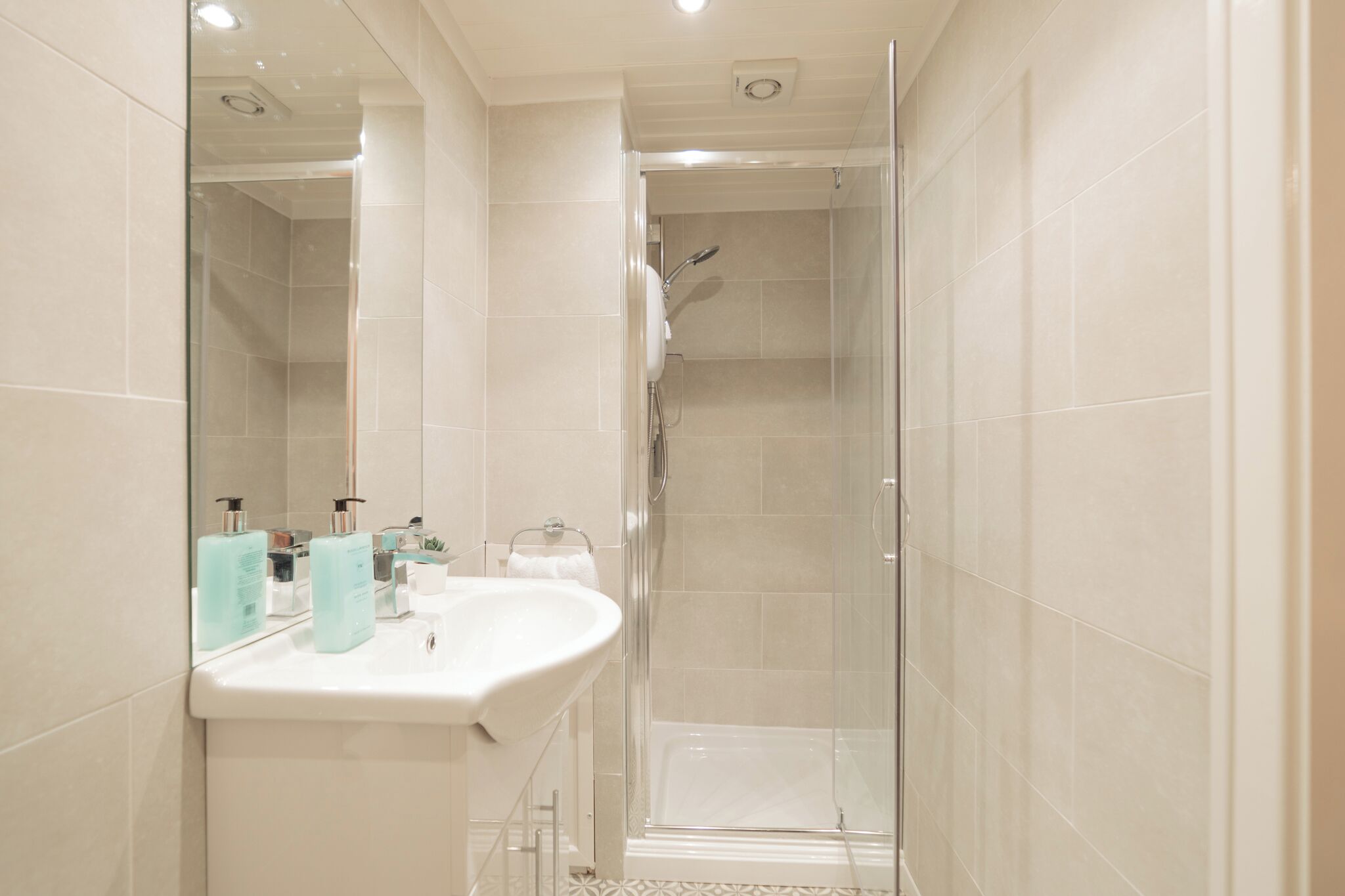 Shower, hair dryer