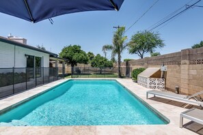 A heated pool