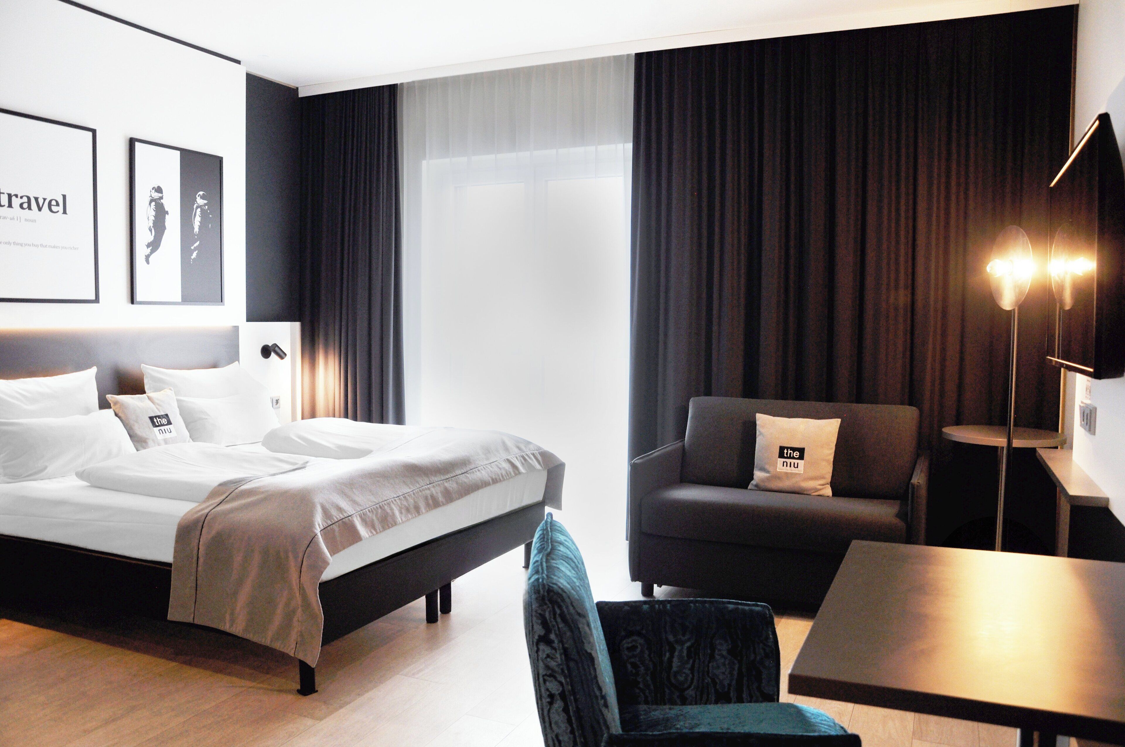 Chambres insonorisées, lits bébé (gratuits)