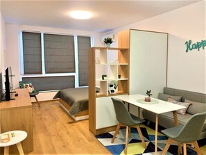 Suíte estúdio clássica | Cofres nos quartos, individualmente decorados
