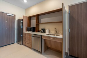 Studio, 2 Queen Beds, Accessible, Bathtub (Mobility & Hearing) | Private kitchen | Coffee/tea maker - Home2 Suites by Hilton Pocatello, ID (Pocatello)