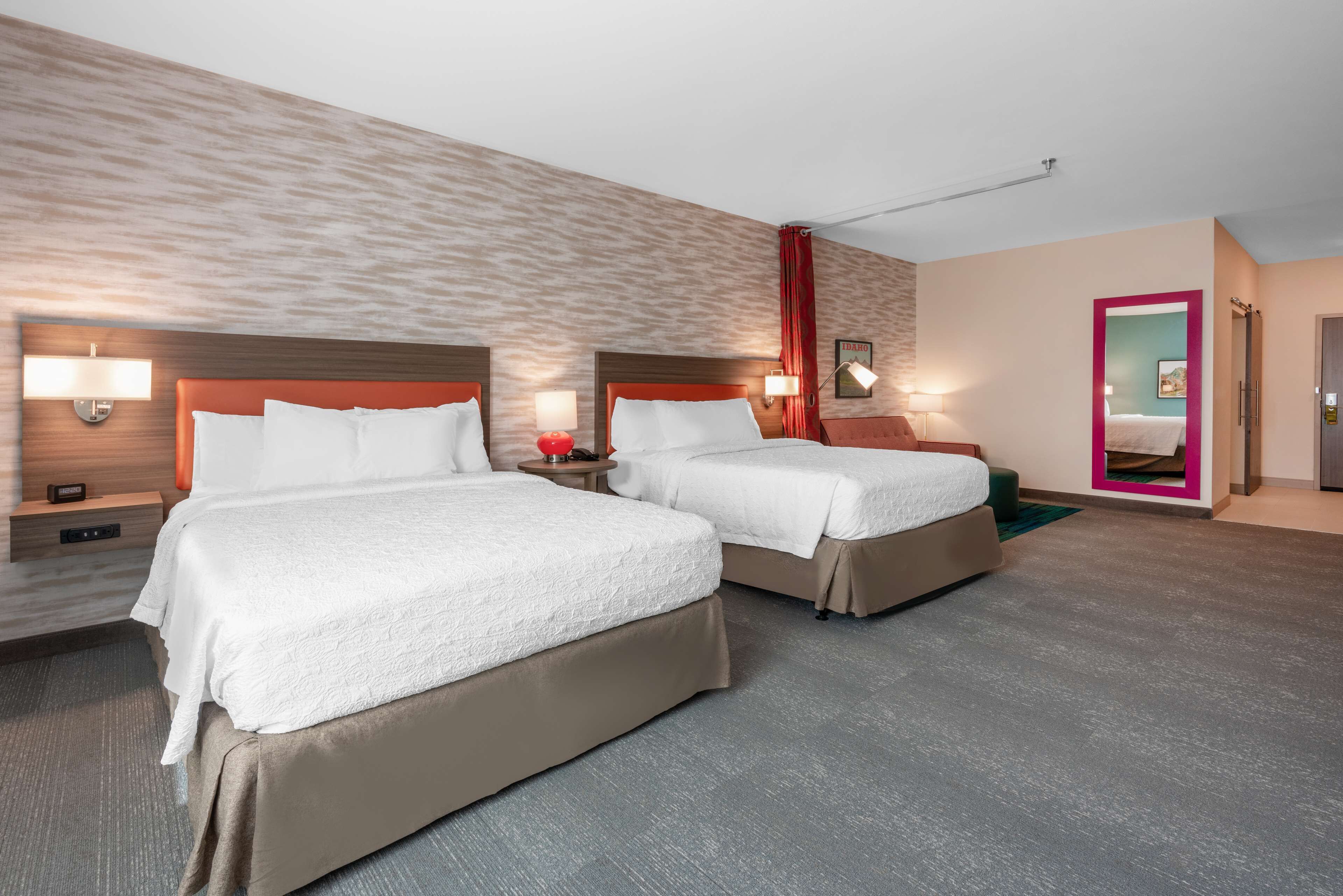 studio, 2 queen beds, accessible, bathtub (mobility & hearing) | living area | 55-inch smart tv with satellite channels, tv, netflix