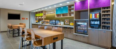 Free daily self-service breakfast