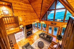 TV, fireplace, offices