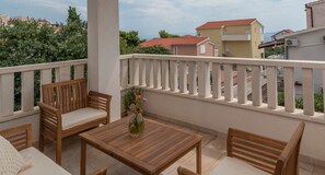 Apartment, Multiple Beds | Balcony - Modern apt w. Terrace, 2 min Walk to the Beach (Okrug)