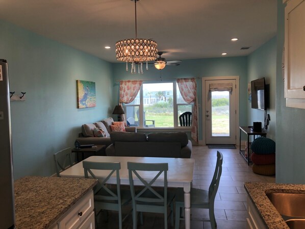 Dining room and living room
