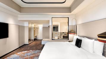 Habitación Premium, 1 cama de matrimonio grande | 1 dormitorio, ropa de cama de alta calidad, colchones Select Comfort