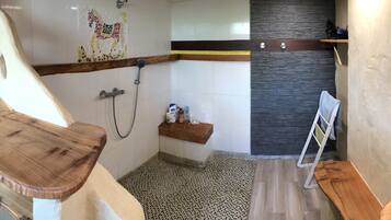 Baignoire, serviettes fournies