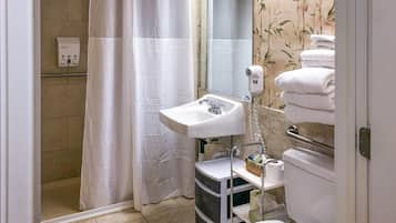 Hair dryer, towels