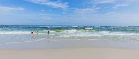 On the beach
