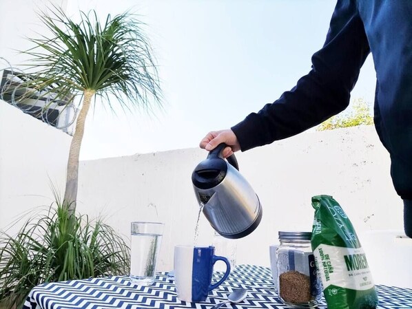 Outdoor dining - F) Casa Para 3 en Coto Privado en Valle Alto Verde (Sin.)