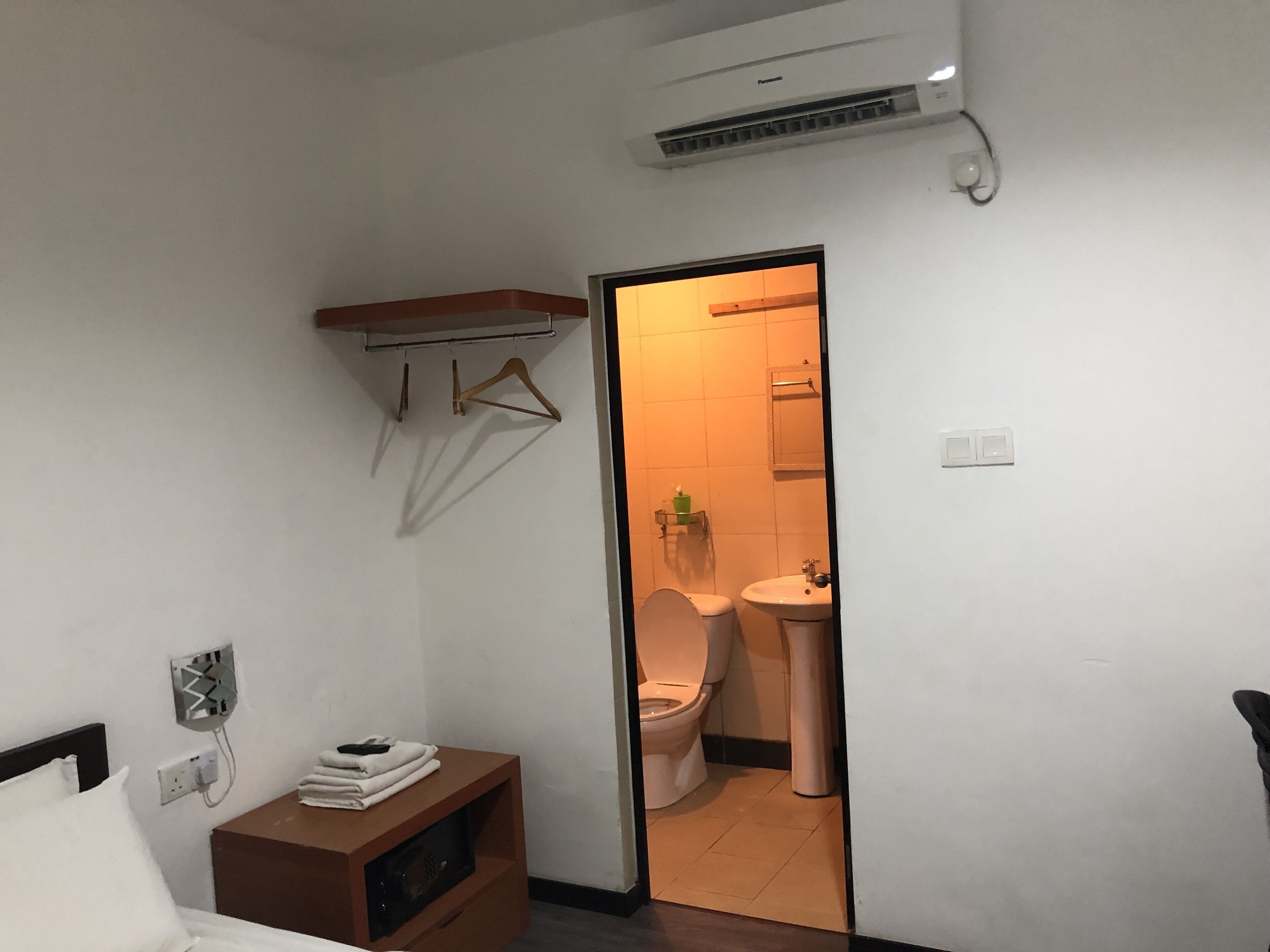 Blackout curtains, iron/ironing board, free WiFi, bed sheets