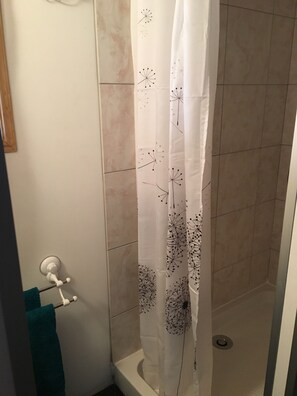 Secador de pelo, toallas