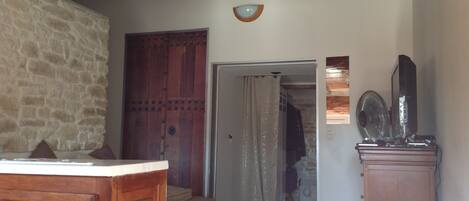 1 bedroom, iron/ironing board, bed sheets