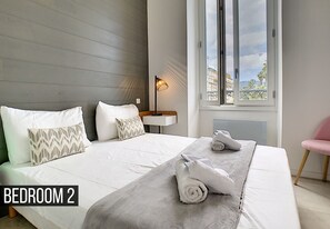 2 bedrooms, in-room safe, iron/ironing board - N&J - ALBERT 1ER DESIGN - Hyper center - Close sea (Niza)