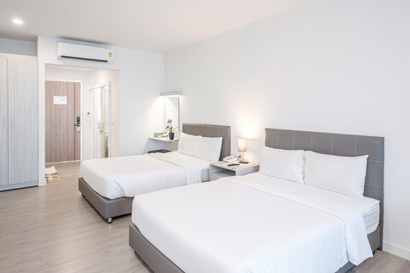 Premium Twin Room, 2 Queen Beds, Non Smoking, Air conditioning | Minibar, desk, laptop workspace, blackout drapes - GRAND PA Hotel&Resort Lamphun Chiang Mai (Lamphun)