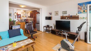 Apartment | Living room | 30-inch TV with digital channels