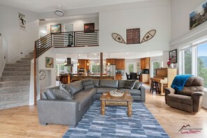 TV, fireplace, video games, ping pong