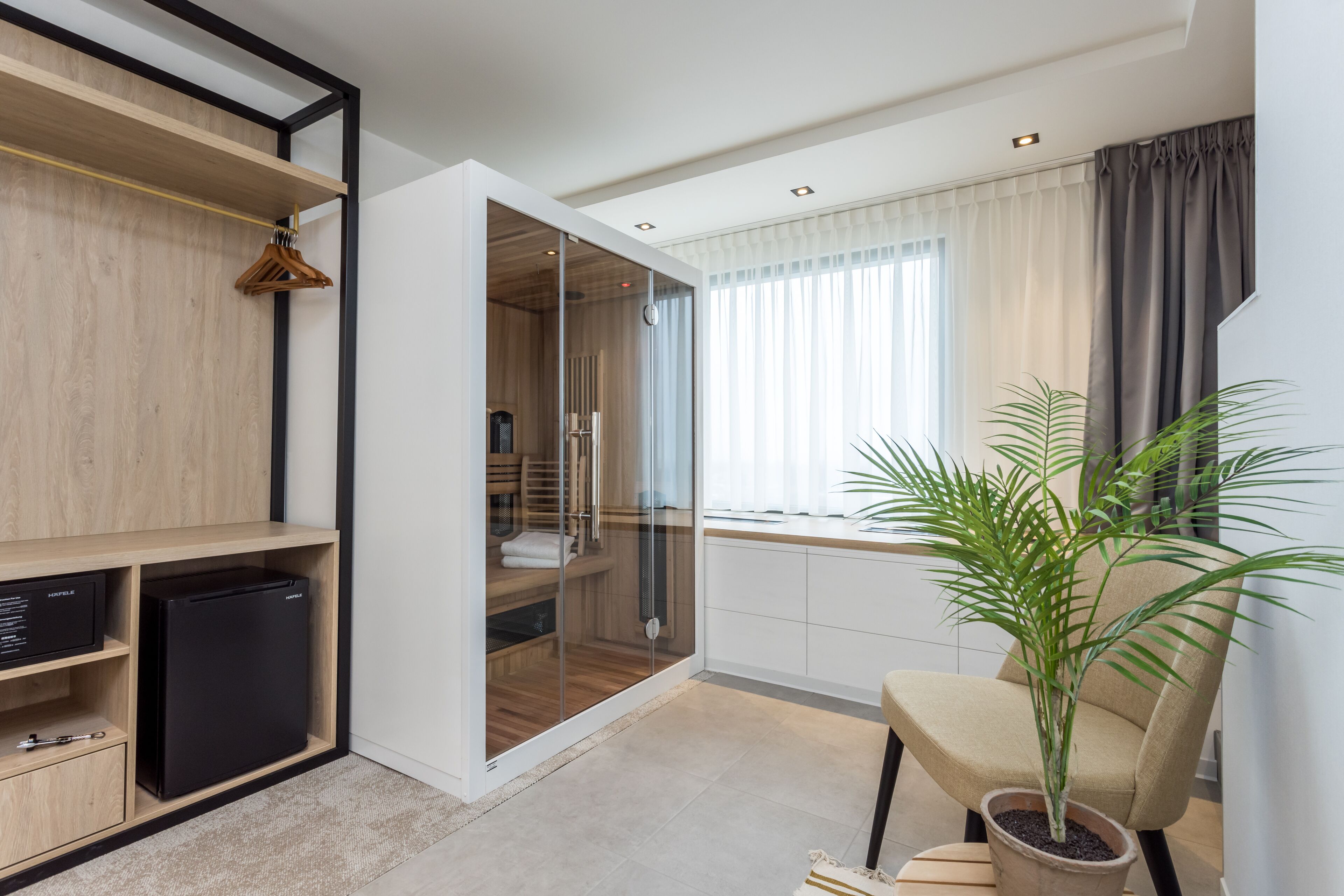 hair dryer, slippers, towels