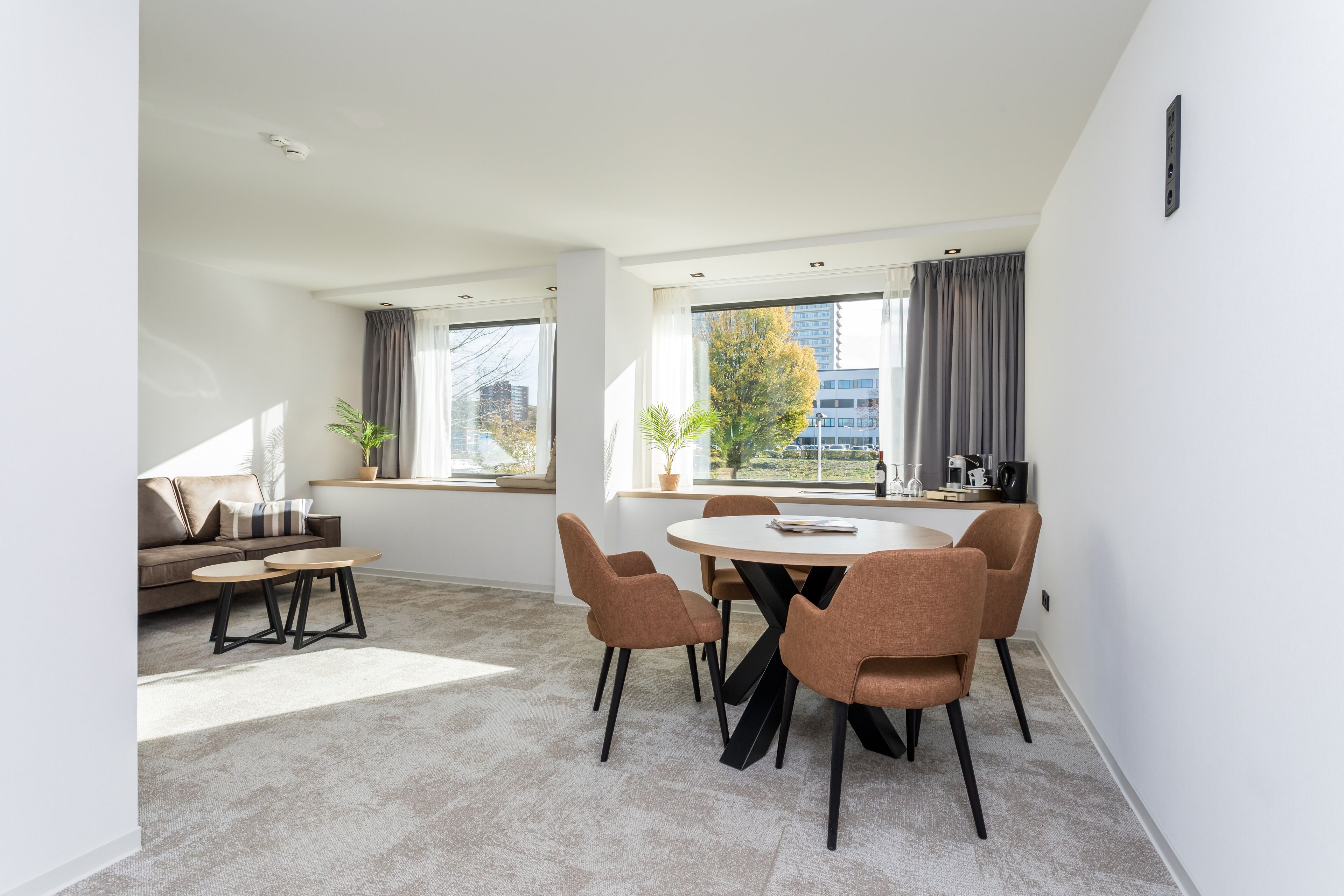 Premium bedding, down comforters, memory foam beds, minibar