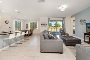 Living area - 5 Bed 5 Bath In 5 Star Resort Near Disney! 5 Bedroom Home by RedAwning (Kissimmee)