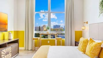 Desk, iron/ironing board, travel crib, WiFi