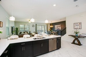 House, Multiple Bedrooms | Private kitchen - 9 Bed Storey Lake Resort Game Room/pool 9 Bedroom Home by RedAwning (Kissimmee)