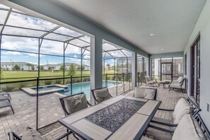 House, Multiple Bedrooms | Terrace/patio - Storey Lake Resort 9 Bed Game/theater Room 9 Bedroom Home by RedAwning (Kissimmee)