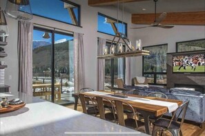 Dining - Modern 3BR Chalet w/ Hot Tub & Mt. Quandary Views! (Blue River)