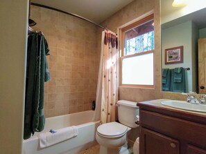 Bañera, secador de pelo