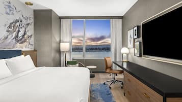 Habitación Premium, 1 cama King size (Waterfont View) | Sábanas de algodón egipcio y ropa de cama de alta calidad