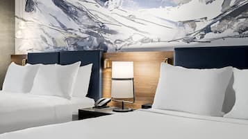 埃及棉床單、高級寢具、Select Comfort 床墊、客房內保險箱