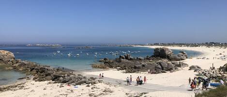 Beach nearby, sun-loungers