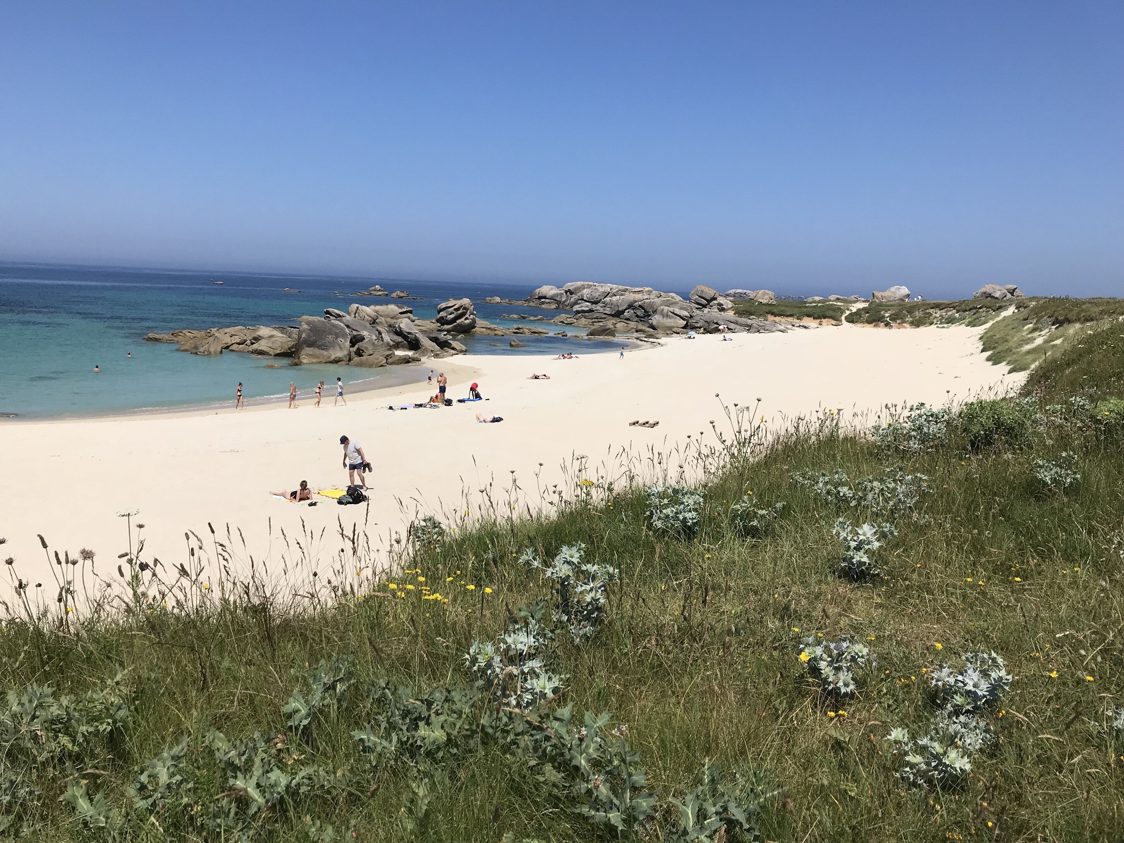 Beach nearby, sun loungers