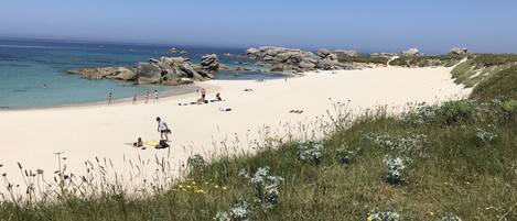 Beach nearby, sun-loungers