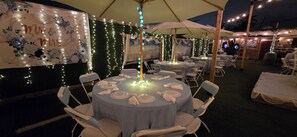 Outdoor banquet area - This Venue is set up for hourly rates only. 4.5 hour min.  Capacity 150 guests   (Costa Mesa)