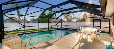 A heated pool