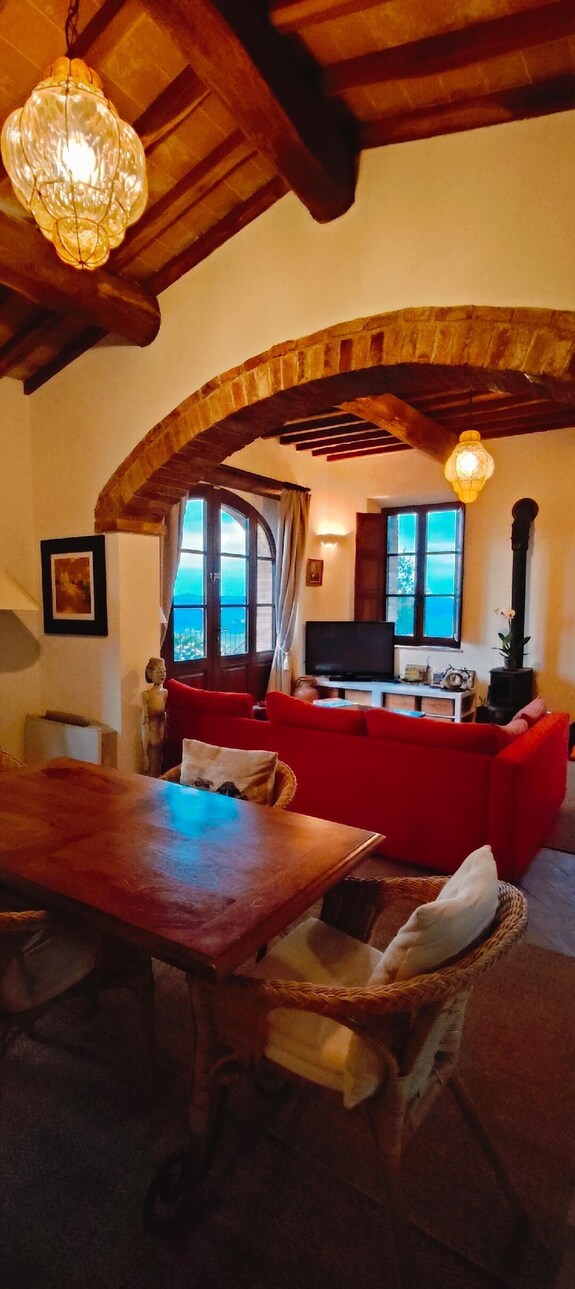 Passiontoscane : House With Private Pool, Breathtaking View And Total Confort - 皮恩扎