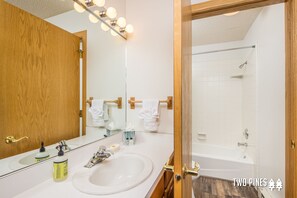 Hair dryer, towels